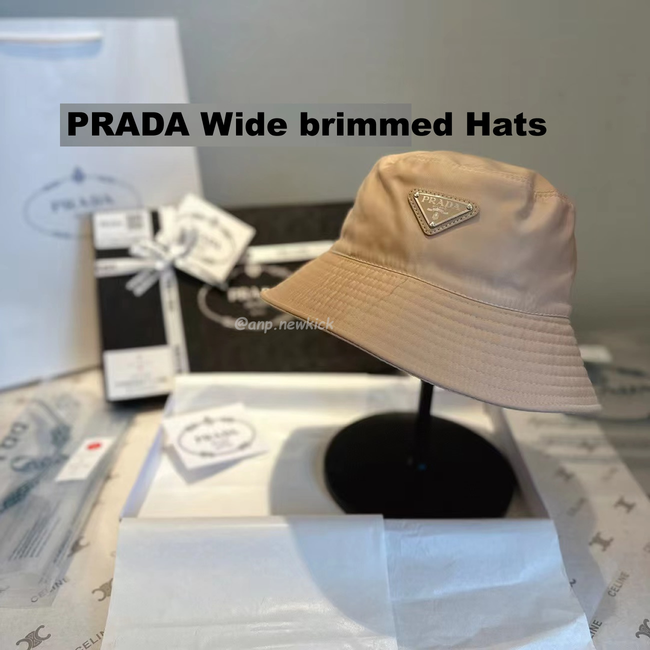 Prada Wide Brimmed Hats (3) - newkick.app